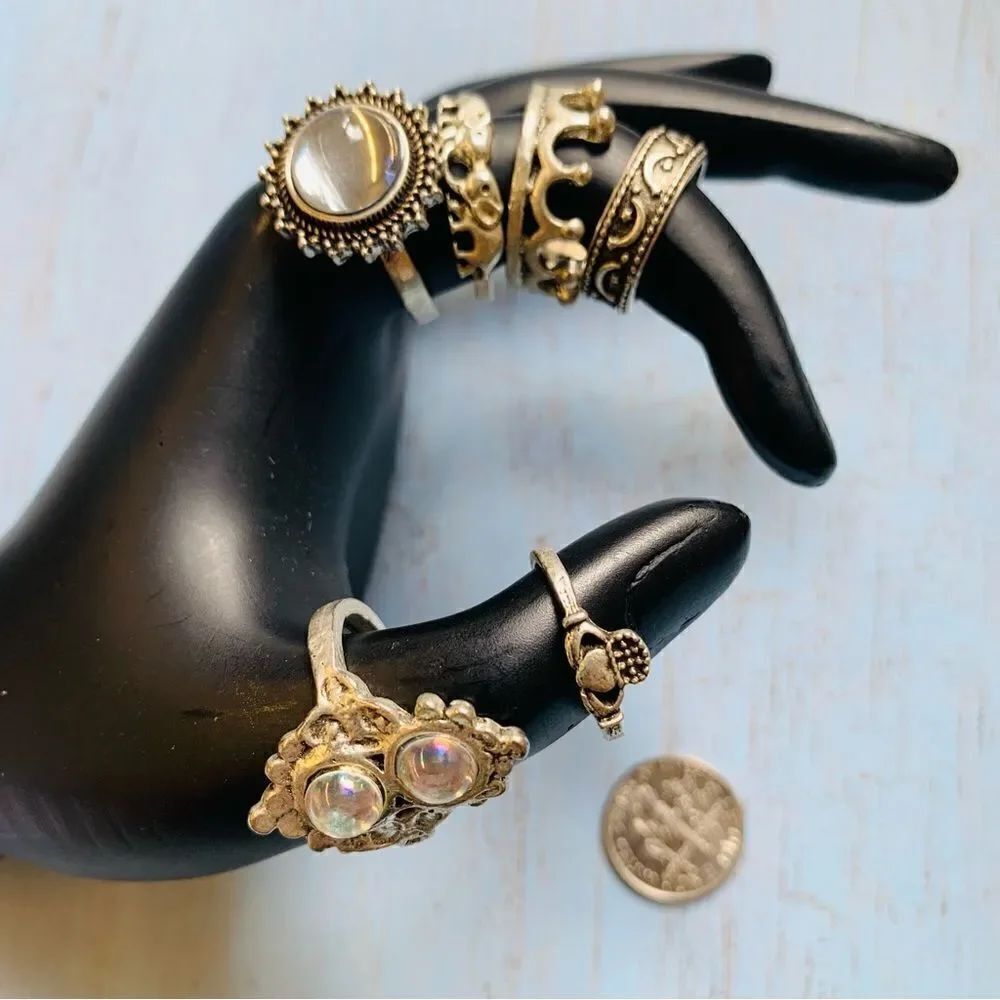 Silver Stack Ring Bundle